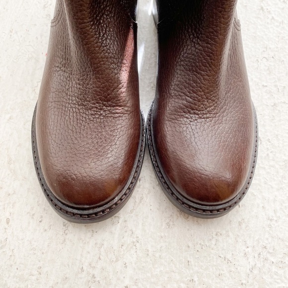Like new! Tory Burch Brown Leather Knee High Riding Boots Women's Size US 5 - Picture 7 of 9